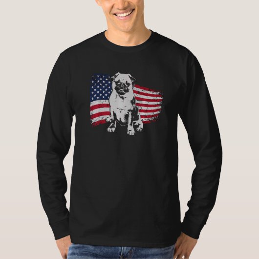Pug Mops Carlin Hondenras 49 T-shirt (Voorkant)