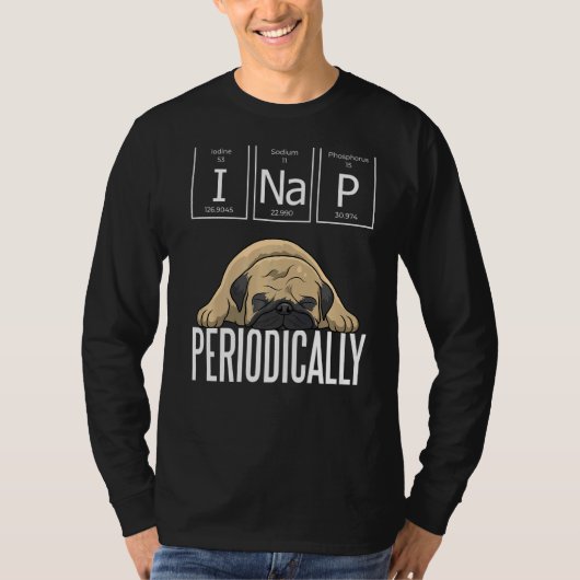 Pug Mops Carlin Hondenras 51 T-shirt (Voorkant)