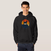 Pug Mops Carlin Hondenras Retro 1 Hoodie (Voorkant volledig)