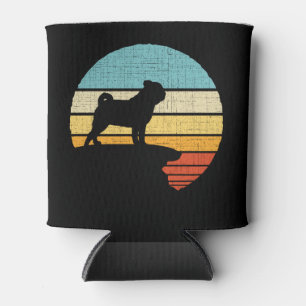 Pug Mops Carlin Retro Vintage 60s 70s Hondenliefhe Blikjeskoeler