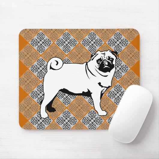 Pug Mops Muismat (Met muis)