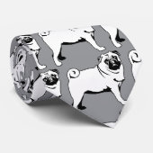 Pug Mops Stropdas (Opgerold)