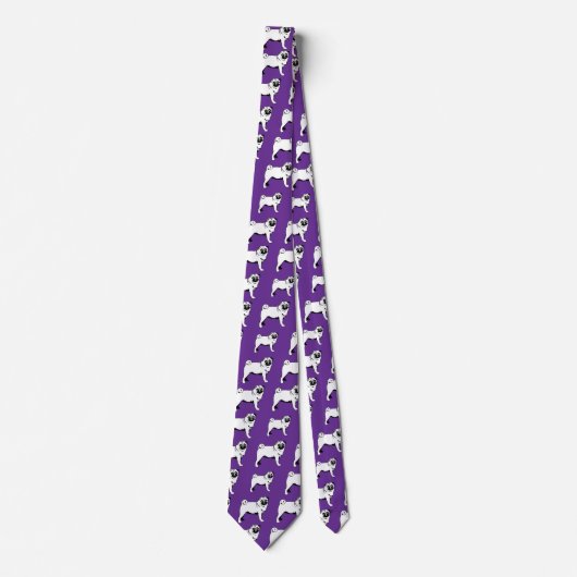 Pug Mops Stropdas (Voorkant)