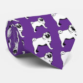 Pug Mops Stropdas (Opgerold)
