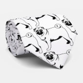 Pug Mops Stropdas (Opgerold)