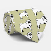 Pug Mops Stropdas (Opgerold)