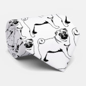 Pug Mopsen Stropdas (Opgerold)