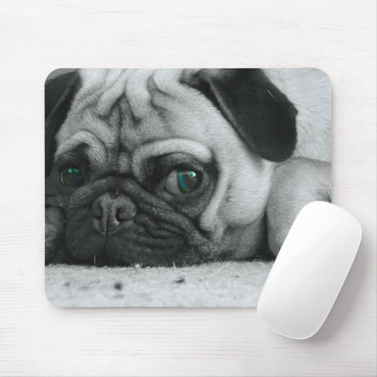 Pug mousepad "Breena" Muismat (Met muis)