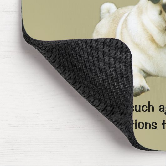 Pug Mousepad Muismat (Hoek)