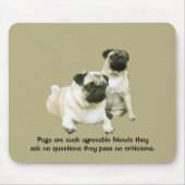 Pug Mousepad Muismat (Voorkant)