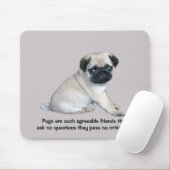 Pug Mousepad Muismat (Met muis)