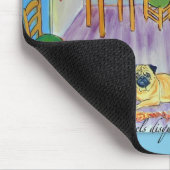 Pug Mousepad Muismat (Hoek)