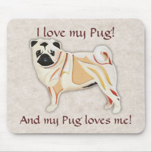 Pug Mousepad Muismat