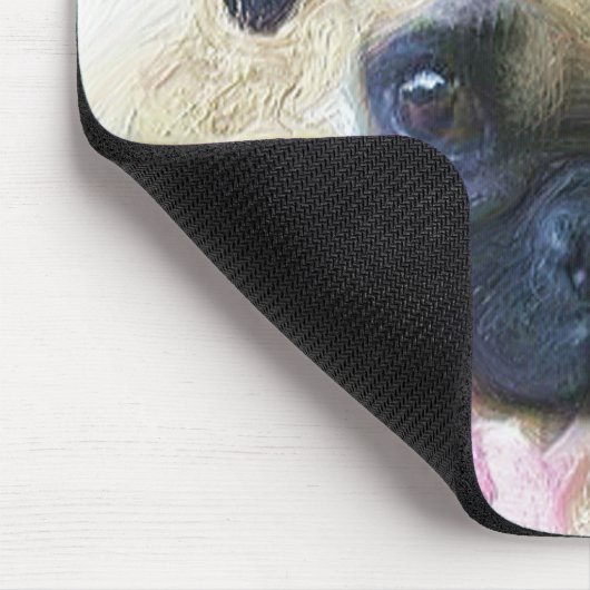 Pug mousepad muismat (Hoek)