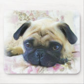 Pug mousepad muismat (Voorkant)