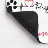 Pug Mousepad Muismat (Hoek)