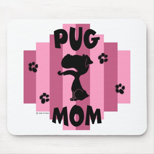 Pug Mousepad Muismat (Voorkant)