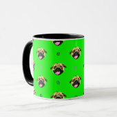 Pug Mug Groen Mok (Voorkant links)