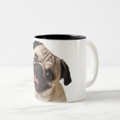 pug mug tweekleurige koffiemok (Voorkant rechts)