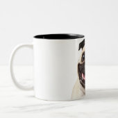 pug mug tweekleurige koffiemok (Links)