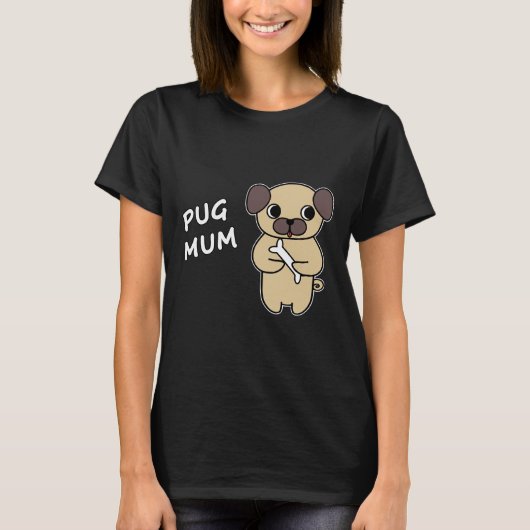 PUG MUM 3 Klassiek T-shirt 31 (Voorkant)