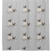 Pug Nation Douchegordijn (Voorkant)