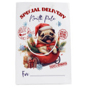 Pug noordpool bevalling medium cadeauzakje (Voorkant)