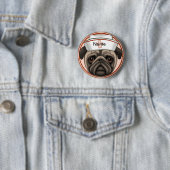 Pug Nurse Pin Ronde Button 5,7 Cm (In situ)