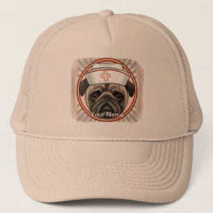 Pug Nurse Trucker Pet