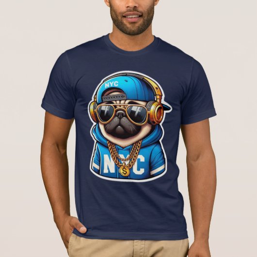 PUG-NYC 5 T-SHIRT (Voorkant)