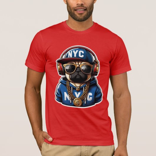 PUG-NYC 6 T-SHIRT (Voorkant)