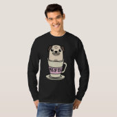 Pug Of Tea Koele Kruidenthee Drankers Dier T-shirt (Voorkant volledig)