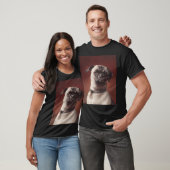 Pug Olie Schilderij T-shirt (Unisex)