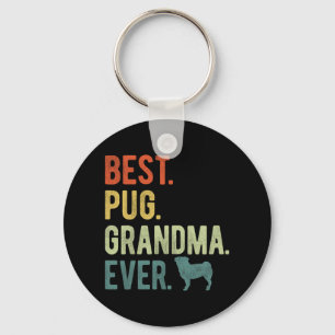 Pug Oma Ooit Hondenliefhebbers Moederdag Sleutelhanger