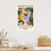 Pug on a Toilet Print - Matisse Style Bathroom (Keuken)