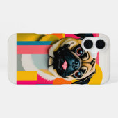 Pug-ontwerp iPhone 16 Hoesje (Achterkant horizontaal)