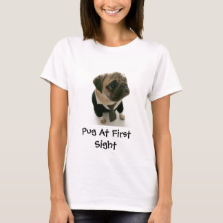 Pug op de eerste plaats t-shirt