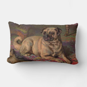 Pug op een Rug Lumbar Pillow Kussen