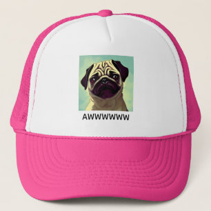 Pug-orable Schattige Pug Puppy Dog Art Trucker Pet