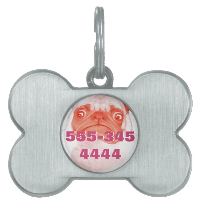 PUG_oranje3.png Huisdieren Naamplaatje (voorkant)