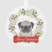 Pug  Ornament (achterkant)