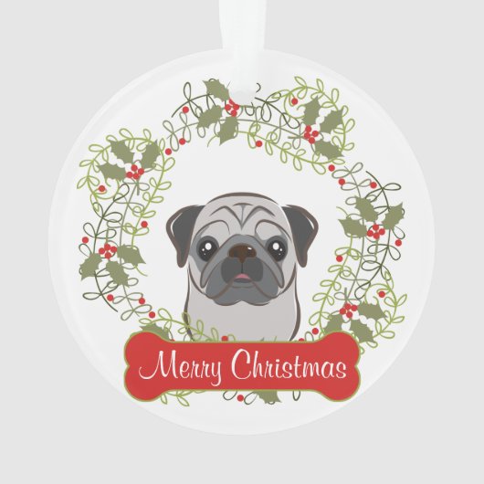 Pug Ornament (achterkant)