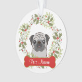 Pug  Ornament (voorkant)