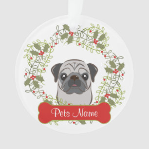 Pug  Ornament