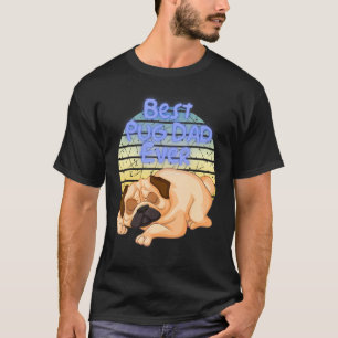 Pug Owner Dog  Sunset Best Pug Dad T-shirt