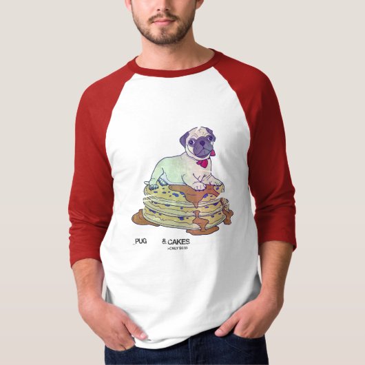 PUG & PANCAKES T-SHIRT (Voorkant)