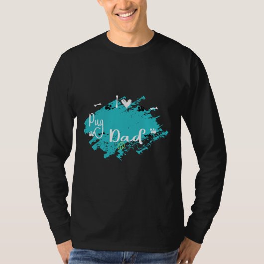 Pug papa Classic T-shirt 443 (Voorkant)
