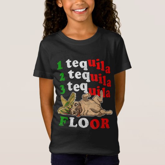 Pug Papa Grappig Vaderdag Gift 1 2 3 Tequila Floo T-shirt (Voorkant)