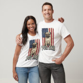 Pug Papa Patriottisch Vintage Gravure Hond Shirt D (Unisex)