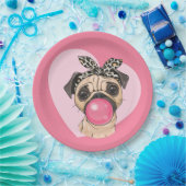 Pug Papieren Bordje (Feest)